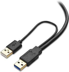 img 2 attached to 🔌 Оптимизированный USB-кабель Y: кабель Cable Matters 20 дюймов Micro USB 3.0 для разделения USB для улучшенной возможности поиска