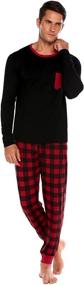 img 3 attached to Hotouch Christmas Family Sleeve Pajamas Women's Clothing in Lingerie, Sleep & Lounge