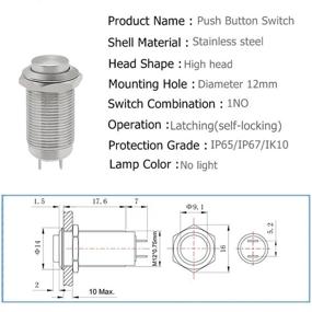 img 3 attached to 💧 Latching Waterproof Stainless Switches by Quentacy