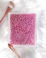 💄 jc man makeup beads: enhance brushes, artistry & decor - 2200 round pearl beads for makeup, lipstick, vase fillers, table scatter, wedding & birthday party home decoration - 8mm light pink logo
