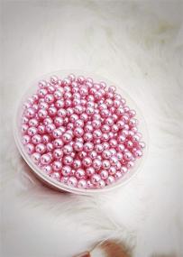 img 1 attached to 💄 JC MAN Makeup Beads: Enhance Brushes, Artistry & Decor - 2200 Round Pearl Beads for Makeup, Lipstick, Vase Fillers, Table Scatter, Wedding & Birthday Party Home Decoration - 8mm Light Pink