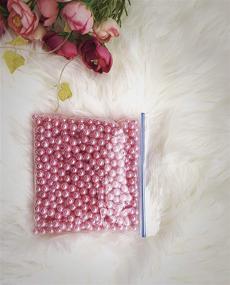 img 2 attached to 💄 JC MAN Makeup Beads: Enhance Brushes, Artistry & Decor - 2200 Round Pearl Beads for Makeup, Lipstick, Vase Fillers, Table Scatter, Wedding & Birthday Party Home Decoration - 8mm Light Pink