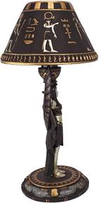 img 2 attached to 💡 Повысьте стиль вашего интерьера с изысканным дизайном EGyptian Decor Sculptural Table Lamp "Исида, богиня греческой мифологии" от Design Toscano CL2609 - 17 дюймов, одиночка.