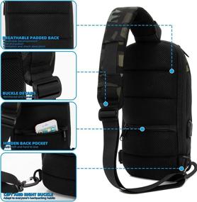 img 1 attached to 👜 Waterproof Crossbody Theft Charging Shoulder