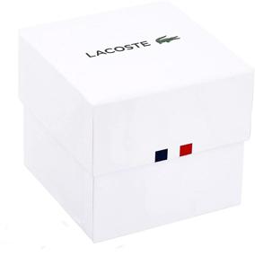 img 1 attached to Наручные часы Lacoste Premium Quartz с многофункциональными указателями времени, кожаный ремешок для женщин.