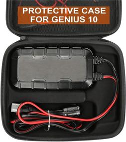 img 3 attached to 🔋 NOCO GENIUS 10 Compatible Portable Protective Case: Hard Case with Mesh Pocket for 10-Amp Battery Chargers