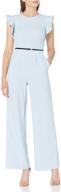 calvin klein jumpsuit flutter sleeves logo