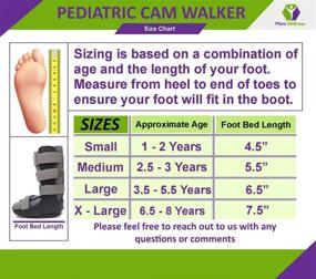 img 3 attached to 👟 Mars Wellness Pediatric Cam Walker Walking Boot - Large Size (Pack of 1): Premium Quality