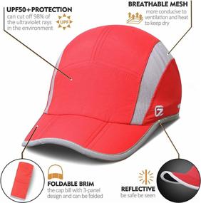 img 3 attached to 🧢 Stay Safe and Stylish: GADIEMKENSD Reflective Folding Outdoor Hat with UPF 50+ Sun Protection for Men and Women