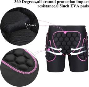 img 2 attached to 🩲 Stay Safeguarded with 3D Padded Protective Shorts: Hip Butt EVA Pad Short Pants for Heavy Duty Gear Guard