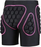 🩲 stay safeguarded with 3d padded protective shorts: hip butt eva pad short pants for heavy duty gear guard logo