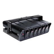 🔌 fxc 6 gang rocker switch box - 12-24v spst on/off toggle switch panel (60amp max 12 awg wires) for automotive lights, marine boats, trucks, and more logo