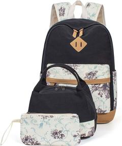 img 3 attached to 🎒 Leaper Cute 3-in-1 Laptop Backpack: School Bag, Daypack, Bookbag, Lunch Bag & Purse