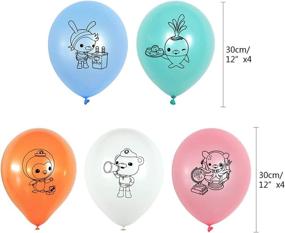 img 1 attached to 🎉 Octonauts Birthday Party Supplies: Banner, Hanging Swirls, Cake & Cupcake Toppers, 20 Balloons