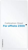 accurate scanning made easy: plustek 📸 calibration control sheet for ephoto z300 scanner logo