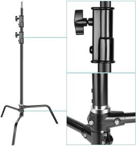 img 3 attached to Neewer 2 Pack Heavy Light C Stand