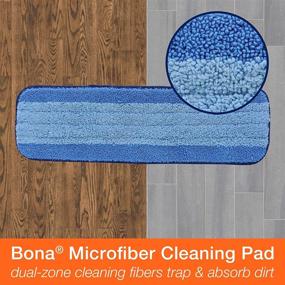 img 2 attached to 🧹 Bona 3-Pack Microfiber Pads: Dusting, Cleaning, and Deep Cleaning for Hardwood and Hard-Surface Floors, Compatible with Bona Family Mops