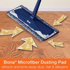 img 1 attached to 🧹 Bona 3-Pack Microfiber Pads: Dusting, Cleaning, and Deep Cleaning for Hardwood and Hard-Surface Floors, Compatible with Bona Family Mops