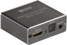 img 4 attached to 🔌 Tendak 4K аудио извлекатель конвертера - HDMI в HDMI с оптическим TOSLINK SPDIF и аудио-сплиттером 3,5 мм стерео адаптером (вход HDMI, выход HDMI + цифровой/аналоговый аудио)