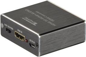 img 1 attached to 🔌 Tendak 4K аудио извлекатель конвертера - HDMI в HDMI с оптическим TOSLINK SPDIF и аудио-сплиттером 3,5 мм стерео адаптером (вход HDMI, выход HDMI + цифровой/аналоговый аудио)