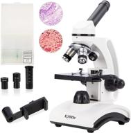 🔬 kizhxlo monocular microscope 40x-1600x magnification with barlow lens for students and adults, dual led illumination, science kits for beginners, includes phone adapter logo