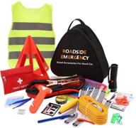 🚗 sailnovo car emergency kit - versatile 66-piece emergency kit with jumper cables, 10ft tow rope, reflective triangles, auto kit for women and men, roadside assistance safety kit logo