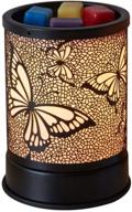 wax warmer for scented wax: electric butterfly candle melter - essential oil burner for home decor логотип