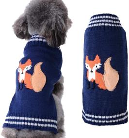 img 4 attached to 🐶 Festive DOGGYZSTYLE Christmas Dog Sweaters: Adorable Xmas Pet Costume Gifts with Snowman and Reindeer Print – Get Your Holiday-Ready Cat or Puppy Outfit Now!