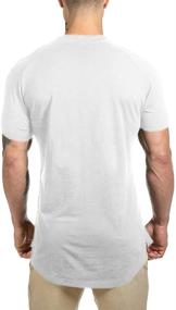 img 3 attached to Athlemon Muscle Hipster Longline T Shirt - Men's Clothing for Ultimate T-Shirts & Tanks