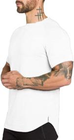 img 2 attached to Athlemon Muscle Hipster Longline T Shirt - Men's Clothing for Ultimate T-Shirts & Tanks