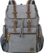 backpack vintage rucksack capacity business logo