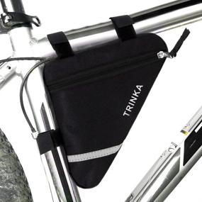 img 4 attached to 🚲 MOOCY Bicycle Storage Bag - Triangle Saddle Frame Pouch for Sport Cycling