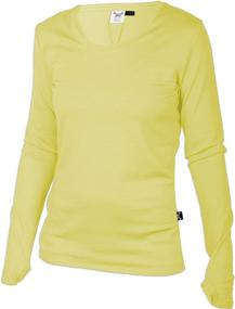 img 4 attached to 👚 Premium Merino 365 Women's Long Sleeve Top: 100% New Zealand Merino, Thumbloops