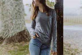 img 2 attached to 👚 Premium Merino 365 Women's Long Sleeve Top: 100% New Zealand Merino, Thumbloops