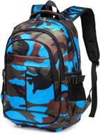 🎒 camouflage elementary basketball compartment backpacks by bluefairy logo