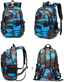 img 2 attached to 🎒 Camouflage Elementary Basketball Compartment Backpacks by BLUEFAIRY