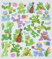 🐸 sk129mc-4915 frog fun stickers, multicolor - tattoo king frog fun stickers, multicolor logo