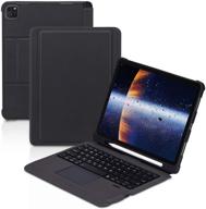 🔋 detachable wireless ipad keyboard case for ipad pro 11" 2018 2020/ ipad air 4th gen with built-in pencil holder logo