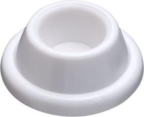 img 1 attached to National Hardware N215-897 V237 Wall Door Stops in White: 2-Pack for Enhanced Door Protection