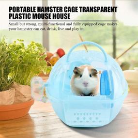 img 1 attached to 🐾 Yosoo Portable Pet Carrier Bags Handbags Travel Backpack for African Hedgehog Hamsters - Breathable Design (11.49.19.1inch, Blue)