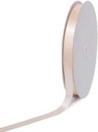 🎀 creative ideas psf0508-810 solid satin ribbon, ivory, 5/8" x 100 yd: elegant ribbon for diy crafts and decorations logo