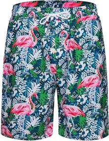img 1 attached to Fohemr Flamingo Patterned Tropical X Large Men's Active Wear: Stylish and Comfortable Apparel for the Active Lifestyle