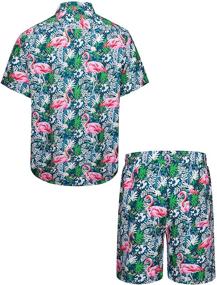 img 3 attached to Fohemr Flamingo Patterned Tropical X Large Men's Active Wear: Stylish and Comfortable Apparel for the Active Lifestyle