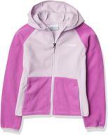 columbia kids' fast trek ii fleece hoodie: cozy and lightweight outdoor comfort logo