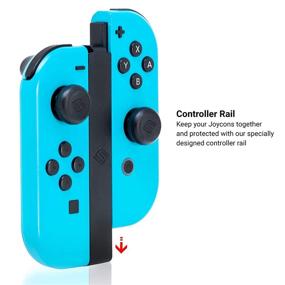 img 1 attached to 🎮 Satisfye – ZenGrip Pro Elite Bundle: Best Nintendo Switch Accessories Pack with Grip, Elite Case, USB A-C Cable, Bonus Thumbsticks and JoyCon Rail