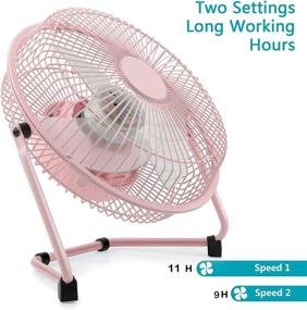 img 3 attached to USB Rechargeable Desk Fan with 9-Inch Blades, 6700mAh Battery Operated, Mini Portable Fan with Strong Airflow at 2 Speeds, Quiet and 360° Rotation, Small Personal Fan for Home, Office, Outdoor, and Travel