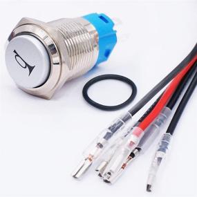 img 1 attached to Twidec/16MM Raised Speaker Horn Momentary Push Button Switch 5/8&#34 Replacement Parts