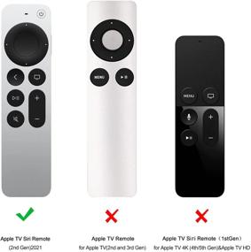 img 2 attached to 📺 Protective Silicone Cover with Lanyard for Apple TV 4K 6th Gen Siri Remote - Black