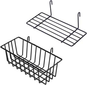 img 4 attached to 🧺 Enhance Your Grid Wall with GBYAN Grid Wall Basket - Ideal Accessories for Organized Wall Panels, 2 Pack