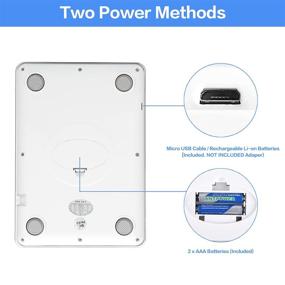 img 2 attached to 🍳 HOWEIFULL 33lb Rechargeable Digital Food Scale for Precise Cooking and Baking - 5 Units, Tare Function, Stainless Steel Design